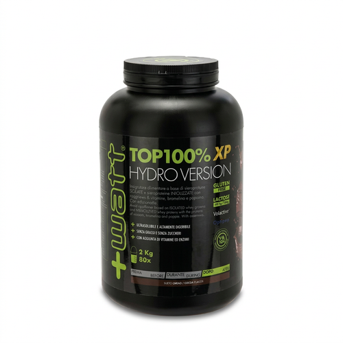 Immagine rielaborata della confezione +Watt TOP100% XP Hydro Version