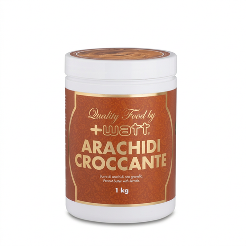 +Watt Arachidi Croccante 1 kg su sfondo bianco